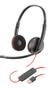 POLY Blackwire 3220 - 3200 Series - headset - on-ear - wired - USB-A - black - Skype Certified, Cisco Jabber Certified, Avaya Certified