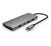 Elivi PRO USB-C Docking 9 in 1 Multiport Adapter HUB| 10Gpbs| SpaceGrey