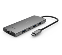 Elivi PRO USB-C Docking 9 in 1 Multiport Adapter HUB, 10Gpbs, SpaceGrey