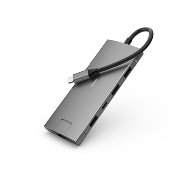 Elivi PRO USB-C Docking 9 in 1 Multiport Adapter HUB, 10Gpbs, SpaceGrey (ELV-USBCDK-9)