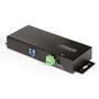STARTECH 7-Port Managed USB Hub - Heavy Duty Metal Industrial Housing ESD & Surge Protection - USB 5Gbps - Wall/ Desk/ Din-Rail Mo (5G7AINDRM-USB-A-HUB)