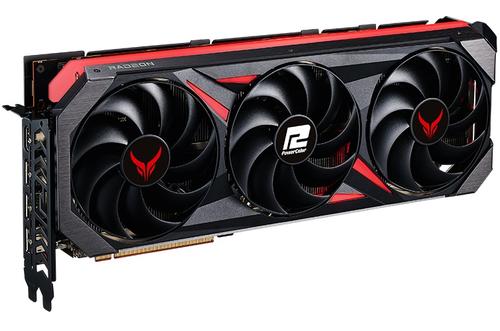 POWERCOLOR Radeon RX 7800 XT Rød Djevel OC - 16GB GDDR6 RAM - Grafikkort (RX7800XT 16GB-E/OC)