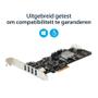 STARTECH 4Port PCIe USB 3.0 Controller Card w/ 4 Independent Channels (PEXUSB3S44V)