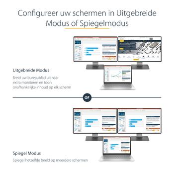 STARTECH MST HUB DISPLAYPORT TO 2-PORT DISPLAYPORT DP TO DP ACCS (MSTDP122DP)
