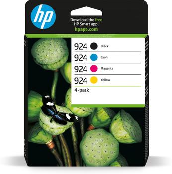 HP 924 - 4-pack - cyan, magenta, yellow, black - original - ink cartridge (6C3Z1NE)
