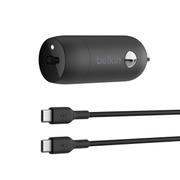 BELKIN BOOST Charge 30W USB-C Car-Charger Cab.CCA004bt1MBK-B6