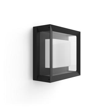 PHILIPS Hue - Econic Square Wall Lantern Black - White & Color Ambiance (915005731901)