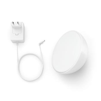 PHILIPS Go bærbar lampe (hvit) Hvit og farget stemning. Lyskilde med oppladbart batteri. Integrert Bluetooth (7602031P7)