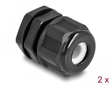 DELOCK Cable gland (M16) - black (60469)