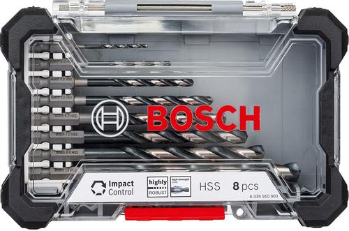 BOSCH Impact Control HSS borsæt, 8 dele (2608577146)