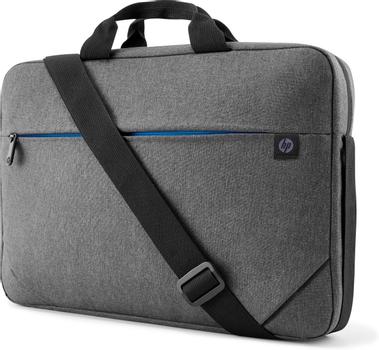 HP P Prelude Top Load - Notebook carrying case - 15.6" - black & grey, blue zipper - for HP 24X G8, 25X G8, ProBook 440 G7, 445 G8, 44X G9, 455 G8, 45X G9, 635, Fortis 14 G9 (1E7D7AA)
