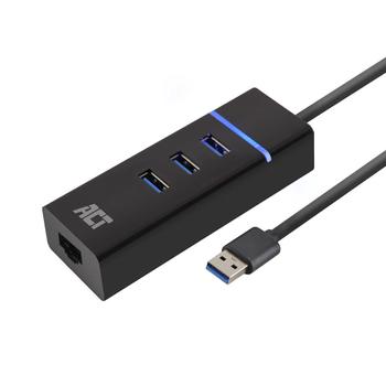 ACT USB-hub Ac6310 3 USB, 1 Rj45 (AC6310)