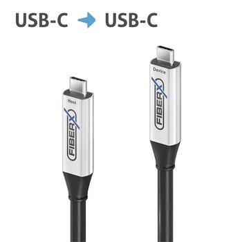 PURELINK USB-C, 3.2 Gen1 Active Opt-10m USB-C M-M 5Gbps, 60W, Video Alt Mode (FX-I600-010)