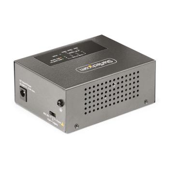 STARTECH 4-Port Multi-Gigabit PoE++ Injector, 5/2.5G Ethernet (NBASE-T),  PoE/ PoE+/ PoE++ (802.3af/ 802.3at/ 802.3bt),  160Watts Power Budget, Wall/DIN Rail Mountable - Unmanaged,  For IP Cameras/ Wirele (AS445C-POE-INJECTOR)