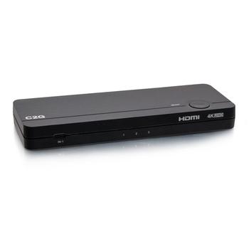 C2G 3 Port KVM USB C 4k60 HDMI 100w TAA (C2G54541)