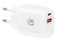 MANHATTAN MH USB-C Power Delivery Port up to 30 W, USB-A QC 3.0 Chargi (406321)