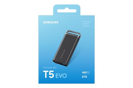 Samsung T5 EVO 8TB Portable SSD (MU-PH8T0S/EU)