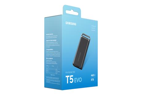 Samsung T5 EVO 8TB Portable SSD (MU-PH8T0S/EU)