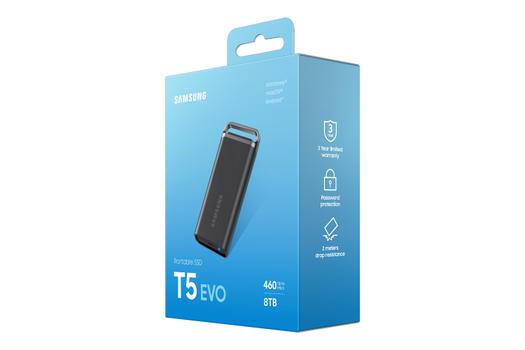 Samsung T5 EVO 8TB Portable SSD (MU-PH8T0S/EU)