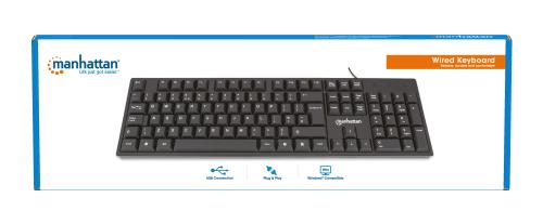 MANHATTAN Keyboard Usb Qwerty English  (179324)