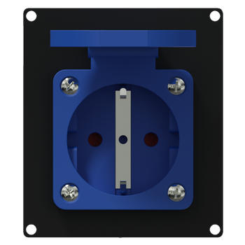 Caymon casy 2 space with german schuko outlet i  (CASY285G/B)