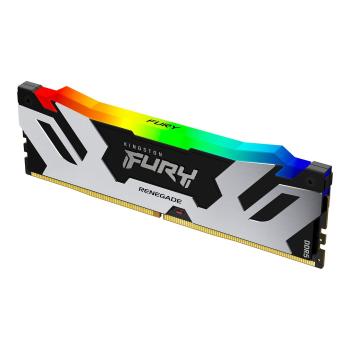 KINGSTON FURY Renegade RGB - DDR5 - module - 32 GB - DIMM 288-pin - 6000 MHz / PC5-48000 - CL32 - 1.35 V - unbuffered - on-die ECC - black, silver (KF560C32RSA-32)