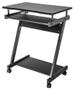 MANHATTAN MH Compact Computer Desk with Slide-out Keyboard Tray black