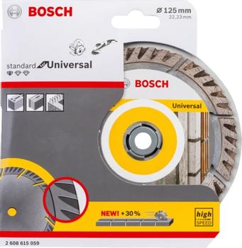BOSCH Diamond Abrasive Blade 125x22,23 Stnd. universal Speed (2608615059)