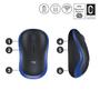 LOGITECH M 185 Cordless Notebook Mouse USB black / blue (910-002239)