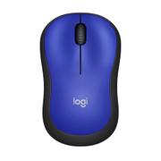 LOGITECH h M220 Silent - Mouse - optical - 3 buttons - wireless - 2.4 GHz - USB wireless receiver - blue