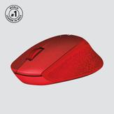 Logitech M330 SILENT PLUS - mus - 2.4 GHz - rød (910-004911)