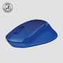 LOGITECH M330 SILENT PLUS Mouse 3 buttons wireless 2.4 GHz USB wireless receiver blue (910-004910)