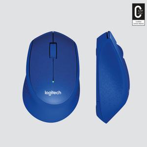 LOGITECH M330 Silent Plus - Mus - Optisk - 3 knapper - Blå (910-004910)