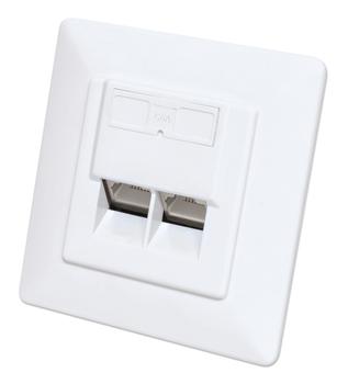 INTELLINET Socket-Outlet 2 X Rj-45 White (771917)