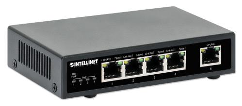 INTELLINET INT 5-Port Gigabit Ethernet PoE+ Switch (561839)
