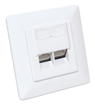 INTELLINET Socket-Outlet 2 X Rj-45 White (771917)
