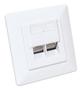 INTELLINET Socket-Outlet 2 X Rj-45 White (771917)