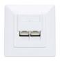 INTELLINET Socket-Outlet 2 X Rj-45 White (771917)