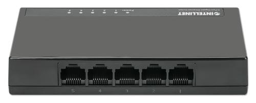 INTELLINET INT Network Switch, 5-Port (RJ45), Desktop, Plastic Case, 10 (561747)