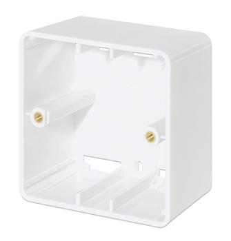 INTELLINET INT bottom case of Wall Plate, White, 80X80X45mm (771894)