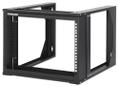 INTELLINET 19" Wall Mount 6U 2-Post Open Frame Network Rack, Flatpa