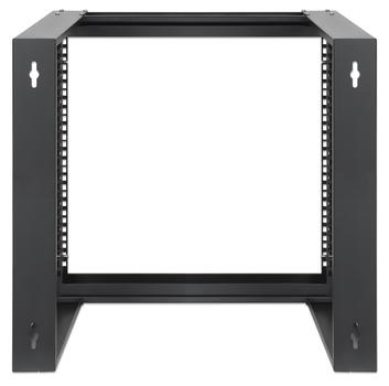 INTELLINET 19" Wall Mount 9U 2-Post Open Frame Network Rack, Flatpa (716185)