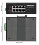 INTELLINET INT 8-Port Gigabit Ethernet PoE+ Industrial Switch with PoE (561624)