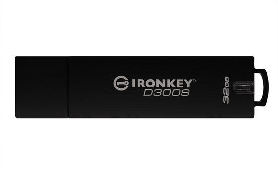 Kingston IronKey D300S - USB-flashstasjon - 32 GB - TAA-samsvar (IKD300S/32GB)