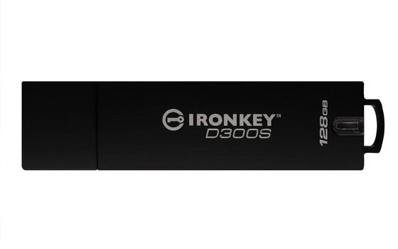 Kingston IronKey D300S - USB-flashstasjon - 128 GB - TAA-samsvar (IKD300S/128GB)