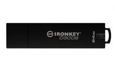 Kingston IronKey D300S - USB-flashstasjon - 64 GB - TAA-samsvar