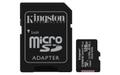 KINGSTON Canvas Select Plus - Flash memory card (microSDXC to SD adapter included) - 128 GB - A1 / Video Class V10 / UHS Class 1 / Class10 - microSDXC UHS-I