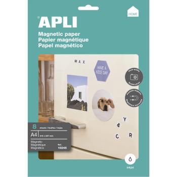 APLI A4 magnetisk papir 640g 8ark (10245)