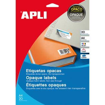 APLI uigennemsigtige labels 70x37mm 480 labels (11708)