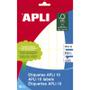 APLI Etikett APLI 13x40mm hvit (280)